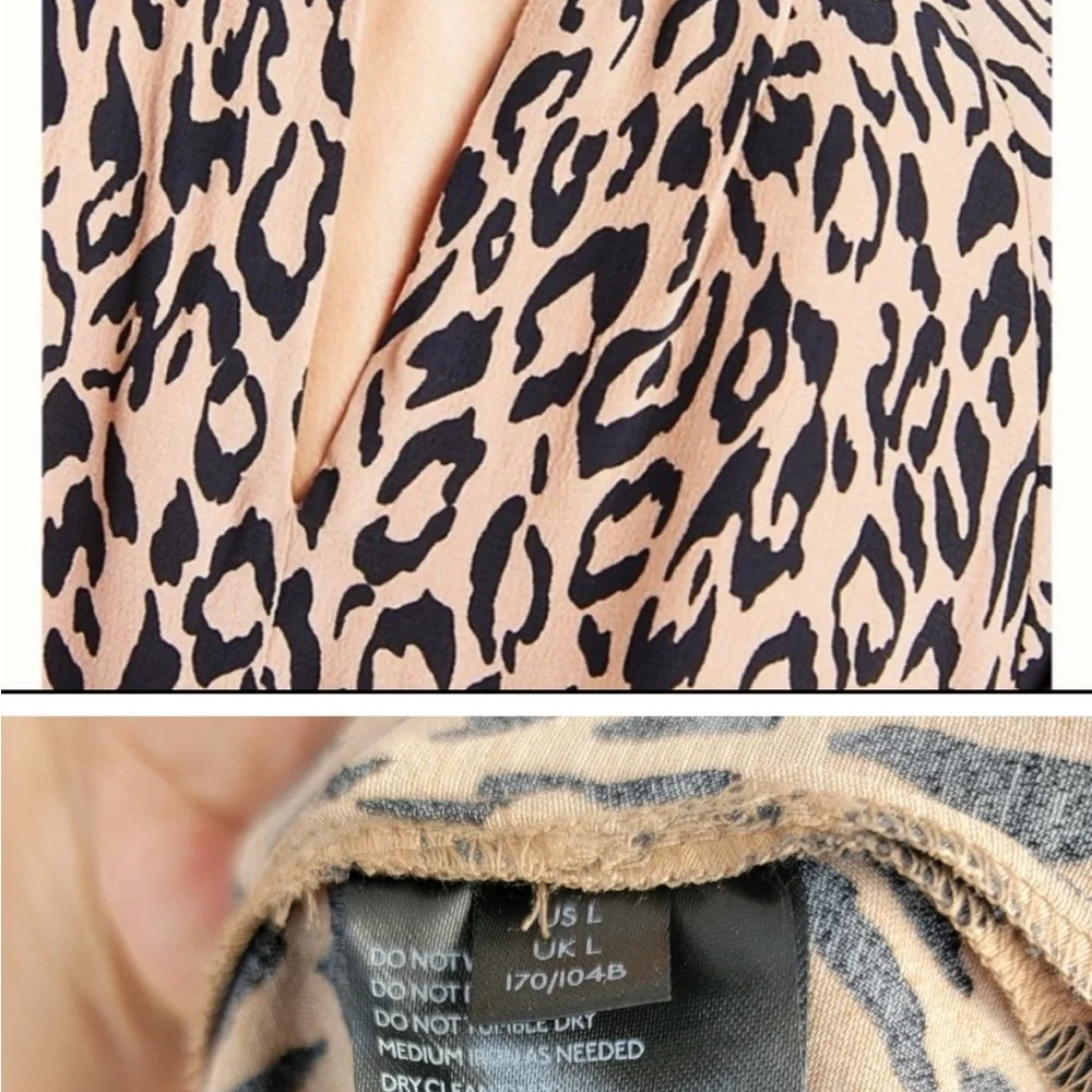 Anthropologie MacKenzie Animal Print Tunic Dress L - Picture 4 of 5